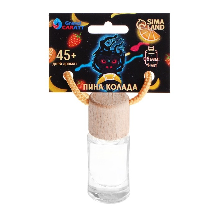Ароматизатор подвесной Grand Caratt, пина колада, 4 мл Ароматизатор подвесной Grand Caratt, пина колада, 4 мл