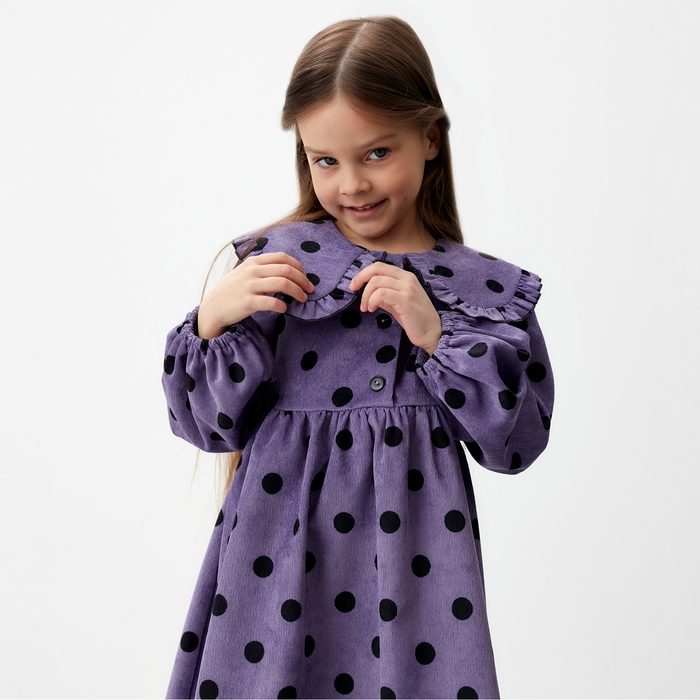 Платье детское вельветовое KAFTAN Платье детское вельветовое KAFTAN "Горошек" р.32 (110-116 см)