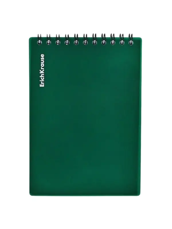 Блокнот на спирали А6, 60 листов в клетку, ErichKrause Classic, пластиковая обложка, фактура &laquo;песок&raquo;, блок офсет 100% белизна, МИКС