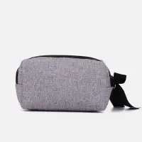 Косметичка дорожная на молнии, с подкладом, цвет серый