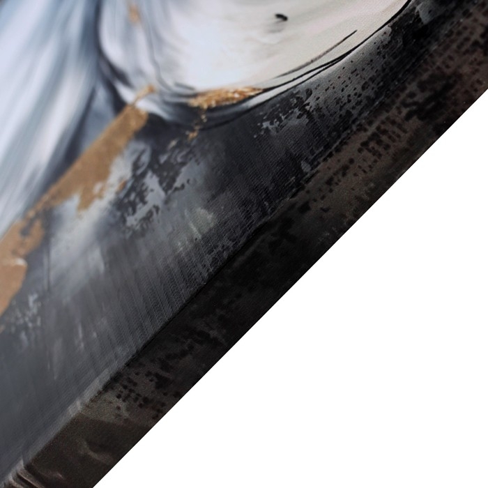 Картина на холсте Картина на холсте "Цветок с золотыми лепестками" 50*50 см