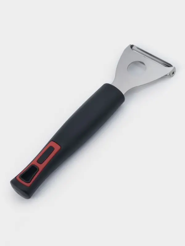 Овощечистка Доляна &laquo;Чили&raquo;, 18.5 см, чёрная