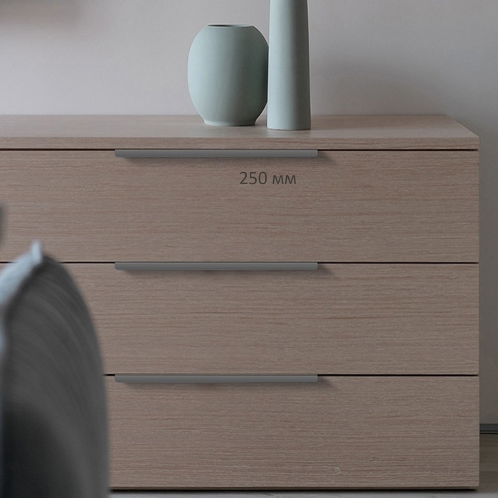 Ручка CAPPIO RT001, L=250 мм, м/о 192 мм, цвет графит, 4 шт. Ручка CAPPIO RT001, L=250 мм, м/о 192 мм, цвет графит, 4 шт.