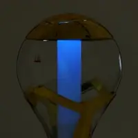 Башня пивная &laquo;Шар&raquo;, колба 3 л, ёмкость для льда, подсветка, пластик, золотистая