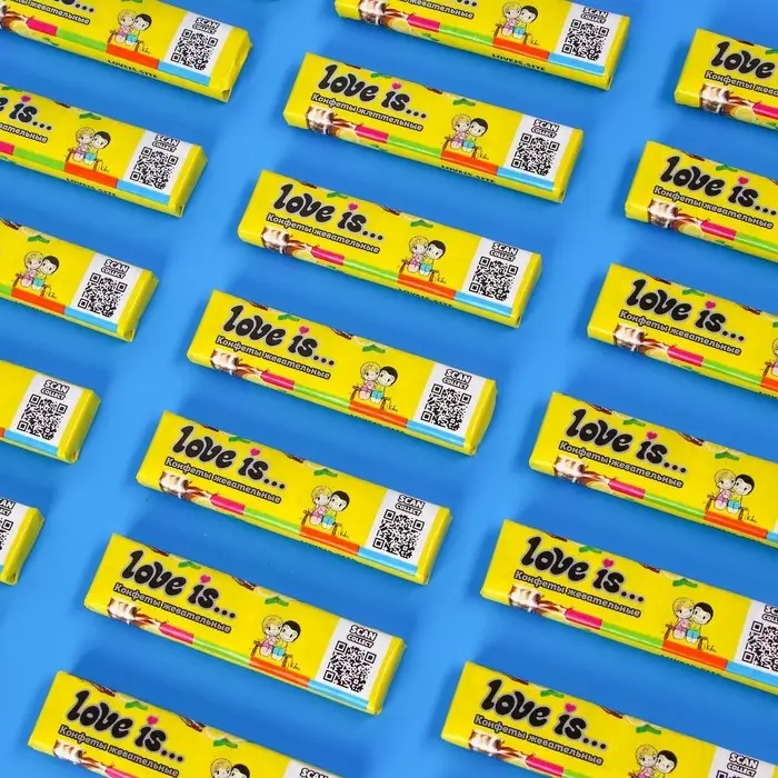 Конфеты жевательные Love is «Кола-лимон», 20 г Конфеты жевательные Love is «Кола-лимон», 20 г