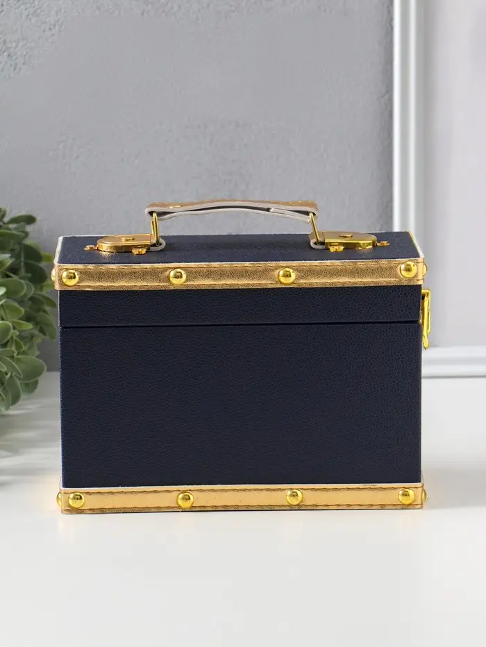 Шкатулка дерево "Синий туман" 20х9х14 см