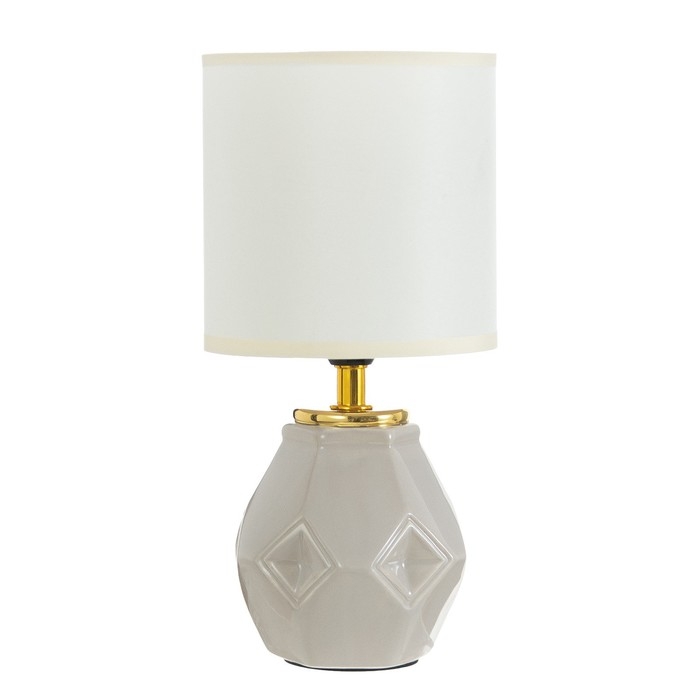 Настольная лампа Настольная лампа "Алес" Е14 40Вт бежевый 13х13х25 см RISALUX