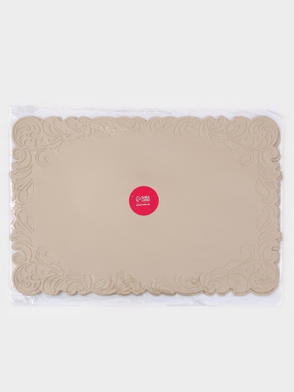 Набор салфеток сервировочных на стол Доляна, 2 шт, 45×30 см, бежевый Набор салфеток сервировочных на стол Доляна, 2 шт, 45×30 см, бежевый