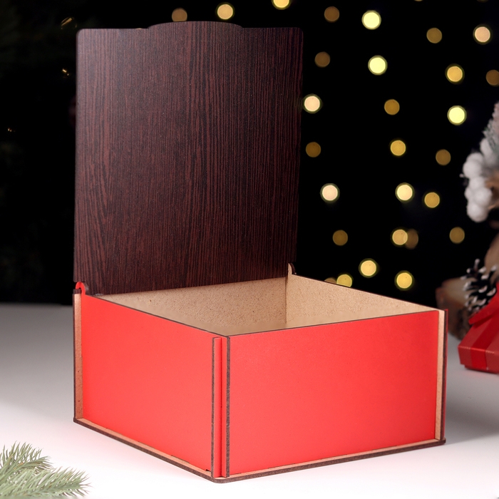 Коробка подарочная Коробка подарочная "Символ года 2025.С новым годом" 18,5х18х10 см,красная