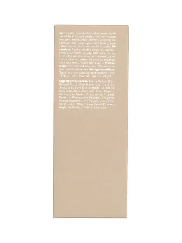 Энзимная пудра для лица и тела, 80 г, The Act