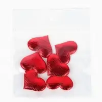 Сердечки декоративные, губчатые, 3.5 см, 6 шт