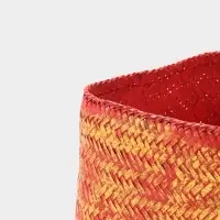 Корзинка плетёная &laquo;Голден&raquo;, 25&times;25&times;30 см, розовая