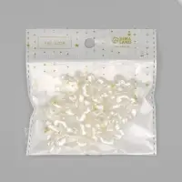 Бусины для творчества пластик "Жемчужный цветок" набор 10 шт 2х2,4 см