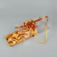 Коробка под зефир c ручками &laquo;Золотой бант&raquo;, 27&times;11&times;9.5 см, кондитерская упаковка