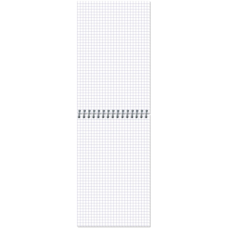 Блокнот МИКРОВЕЛЬВЕТ- А5 50л. спираль, бордо, клетка 40шт