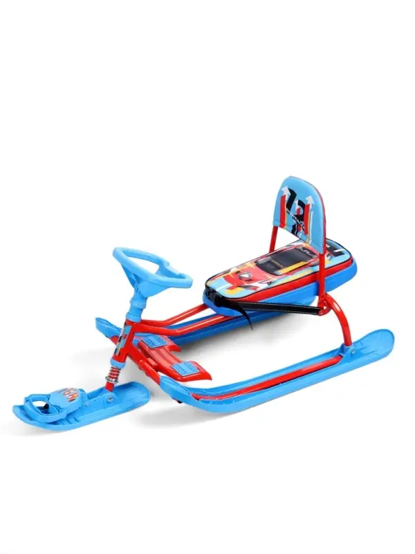 Снегокат &laquo;Тимка спорт 4-1&raquo; Sportcar, со спинкой, красный, синий, ТС4-1/SC2 Nika Kids
