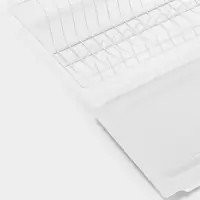 Сушилка для посуды с поддоном для шкафа 60 см, 56.5&times;25.6 см, белая