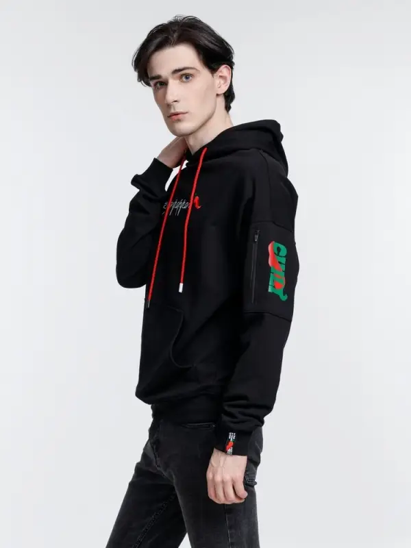 Худи унисекс Hand Some, черное, размер XS/S Худи унисекс Hand Some, черное, размер XS/S