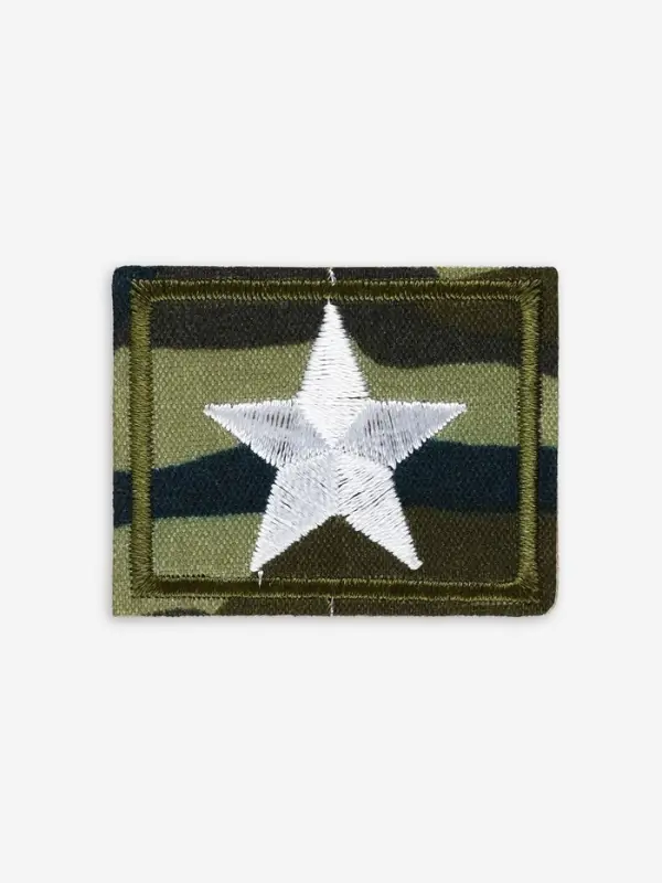 Термоаппликация &laquo;Звезда&raquo;, 4.2&times;3.3 см, хаки