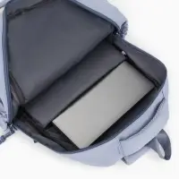 Рюкзак 31*14*44 см, 2 отд. 3 н/карм+пенал, Комби голуб/бел