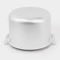 Кастрюля, 10 л, d=26 см, металлические ручки и крышка, листовой алюминий 1.5 мм, серебристая