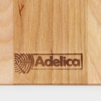 Тарелка Adelica «Классика», 19×19×1,8 см, пропитана минеральным маслом, берёза