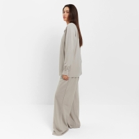 Комплект женский (рубашка, брюки, топ) KAFTAN "Base" р. 50,  серый