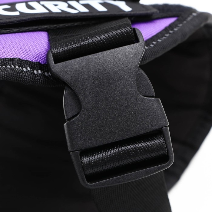 Шлейка К9 мягкая светоотражающая, размер M, ОГ 55-65 см, вес 11-20 кг, фиолетовая Шлейка К9 мягкая светоотражающая, размер M, ОГ 55-65 см, вес 11-20 кг, фиолетовая