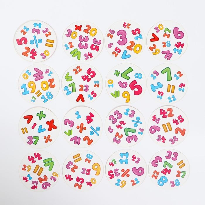 Настольная игра на реакцию и внимание «Дуббль. Цифры», 20 карт, 5+ Настольная игра на реакцию и внимание «Дуббль. Цифры», 20 карт, 5+