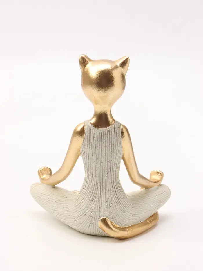 Фигура интерьерная &laquo;Кошка - поза лотоса&raquo;, 13&times;8.5&times;16.5 см
