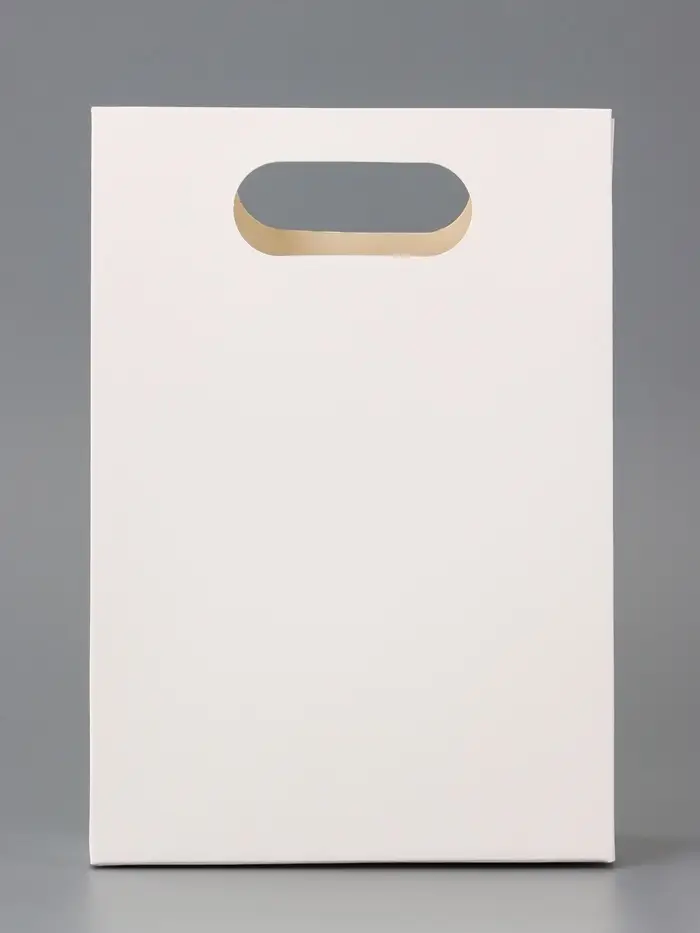 Коробка - пакет с окном &laquo;Бантик&raquo;, белый, 20&times;14&times;7 см (фас 5 шт.)