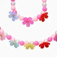 Набор детский "Выбражулька" 2 пред-а: бусы, браслет, цветы, цветной
