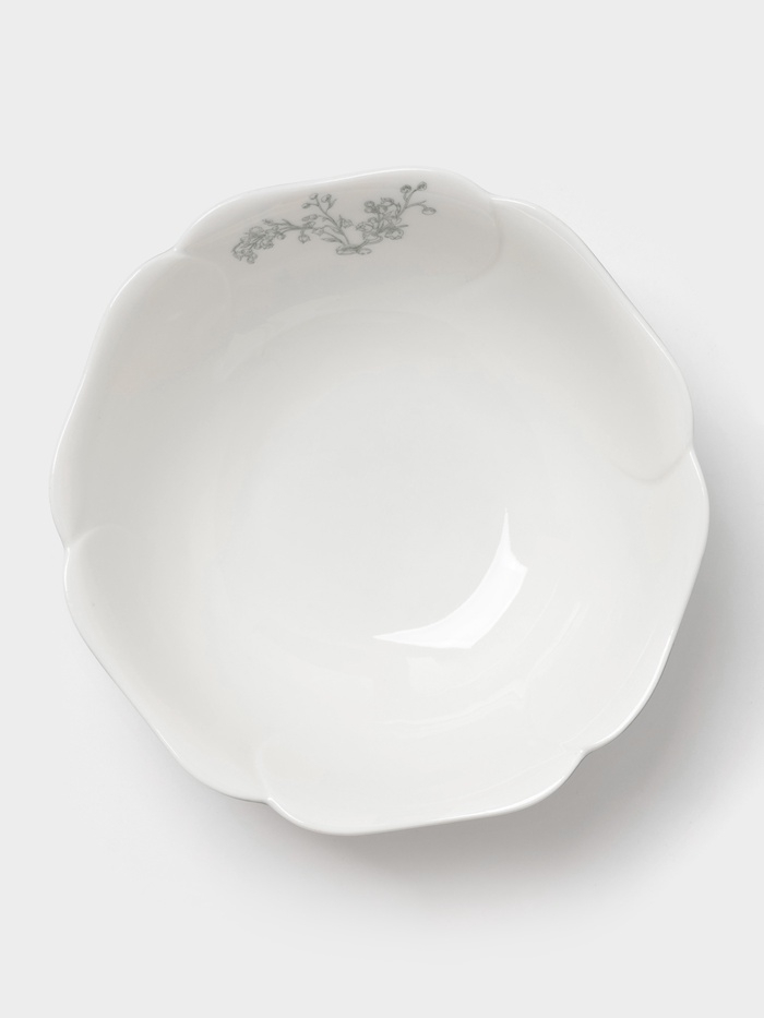 Салатник "Bloomware" W&Y 27см, 15х6  цвет зеленый, белый
