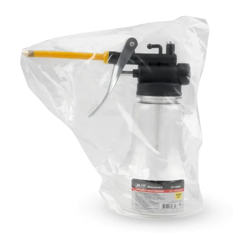Масленка 300 мл пластиковая прозрачная AVS LP-300P