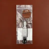 Нож поворотный для тиснения на коже, 9&times;2.7 см, цвет серебряный