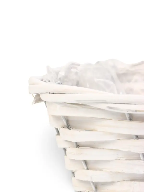 Корзина плетеная (ива)  37 х 15 х 10/30  см белый