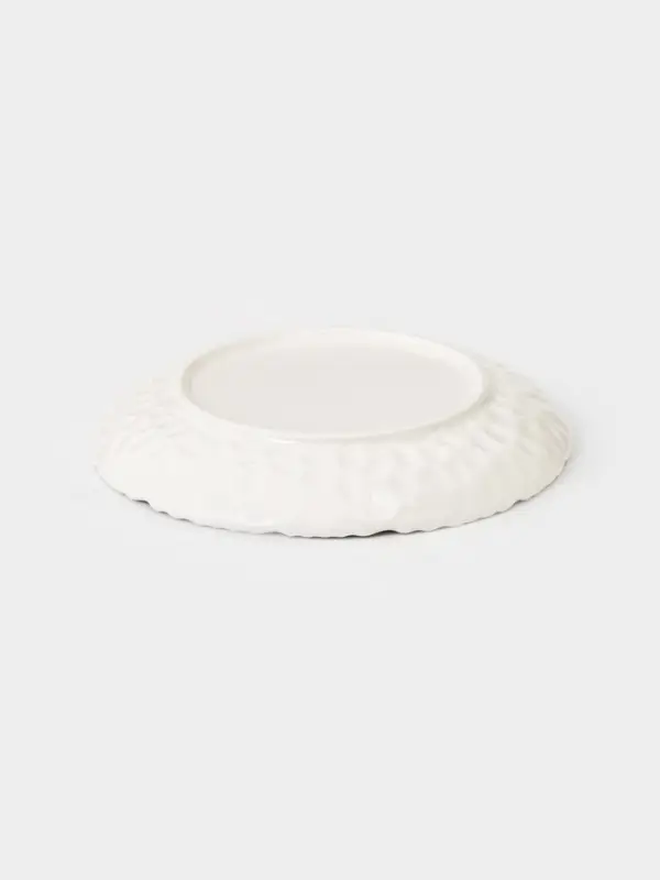 Тарелка пирожковая &laquo;Воздушность&raquo;, d=15 см, керамика, белая
