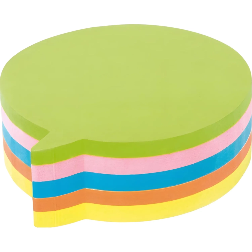 Стикеры фигурные Kores Диалог, блок-5 цветов,250листов (48707)