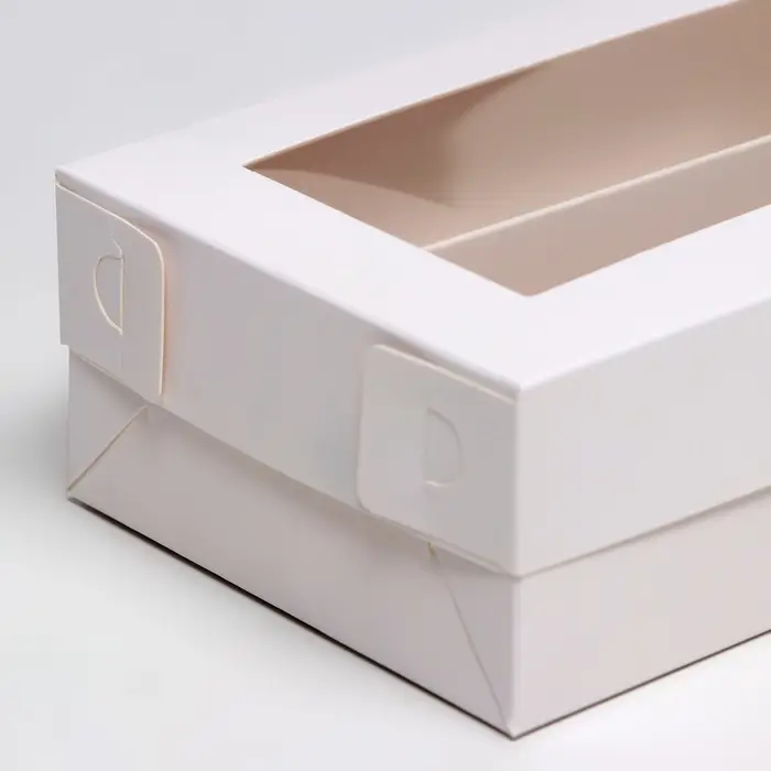 Коробка для макарун, с ложементом, белая 16.5×10.5×5.5 см Коробка для макарун, с ложементом, белая 16.5×10.5×5.5 см