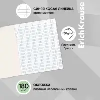Тетрадь 12 листов в косую линейку ErichKrause &laquo;Классика&raquo;, обложка мелованный картон, зелёная