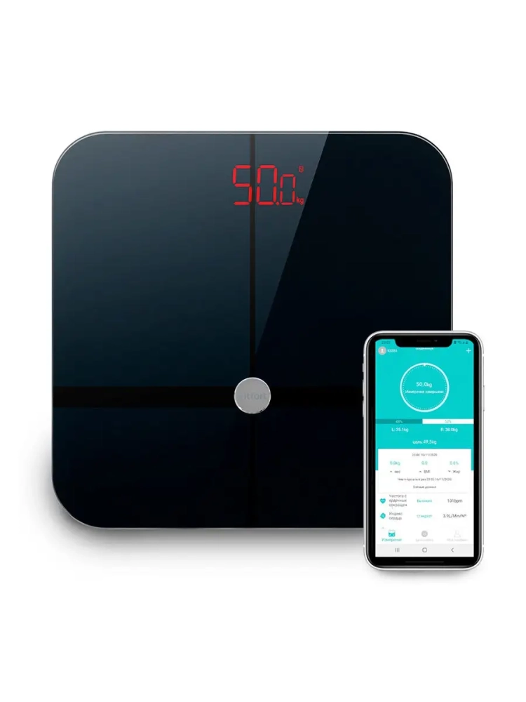 Умные весы напольные электронные с приложением КТ-807