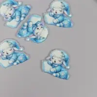 Декор для творчества акрил "Барашек в пижамке засыпает" 2,9х3,4х0,3 см Декор для творчества акрил "Барашек в пижамке засыпает" 2,9х3,4х0,3 см