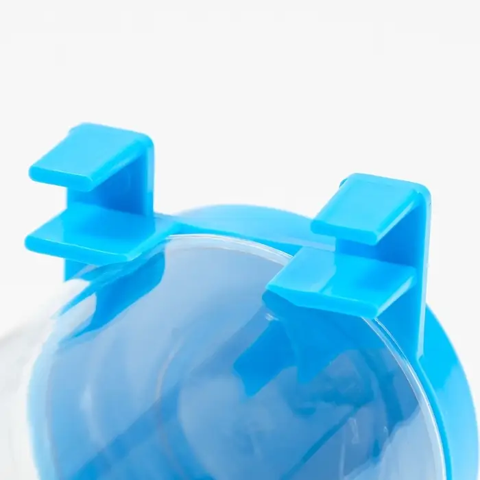 Поилка для клетки, 500 мл, 9&times;6.5&times;23 см, голубая