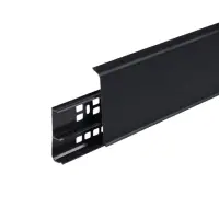 Плинтус напольный &laquo;Деконика&raquo;, 2200&times;85 мм, цвет 007 чёрный