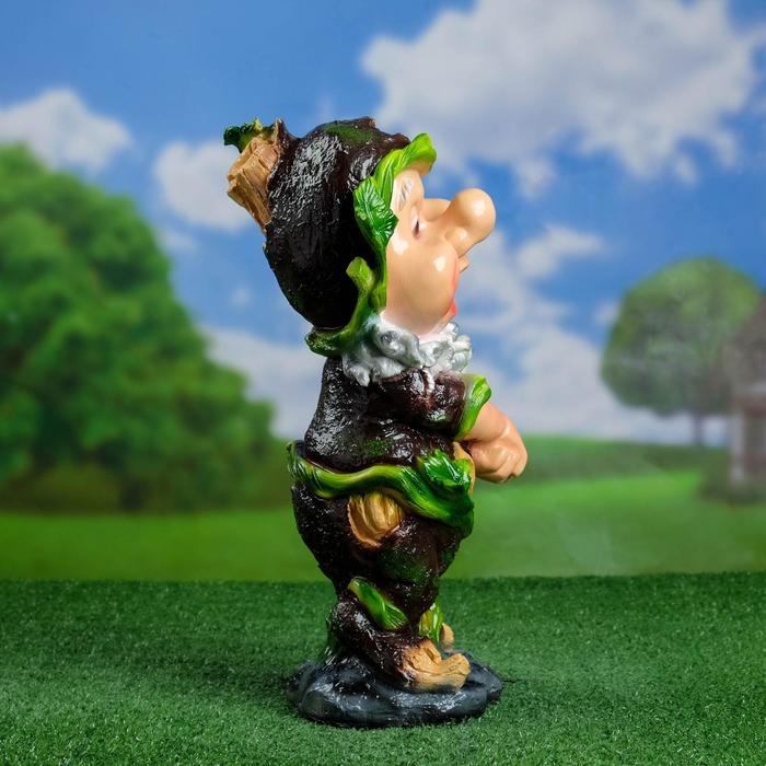 Садовая фигура  Садовая фигура "Гном-лесовик" 19х20х38см