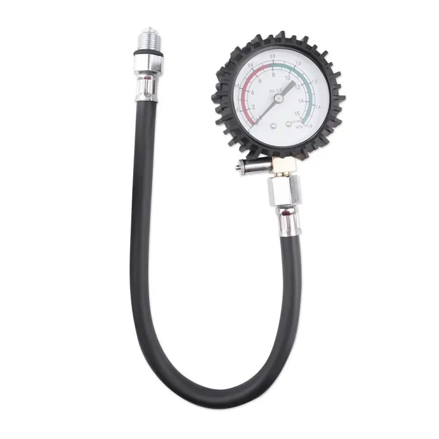 Компрессометр резьбовой c гибким шлангом AVS CT-04