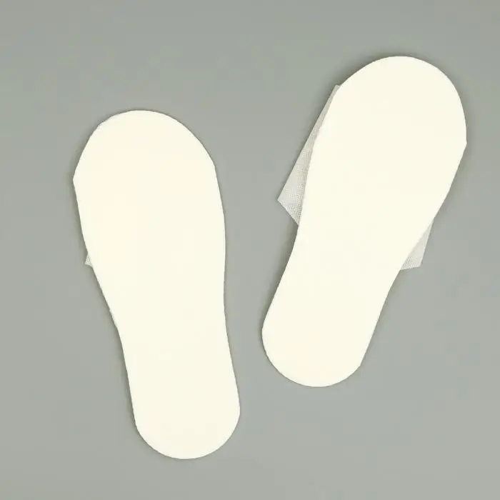 Одноразовые тапочки Стандарт Лайт, молочные / белые, 42 р. Одноразовые тапочки Стандарт Лайт, молочные / белые, 42 р.
