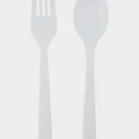 Ланч-бокс, 2 отделения, 2 яруса, с вилкой и ложкой, бутылкой 500мл,20х17х5,5 см, цвет серый   109495