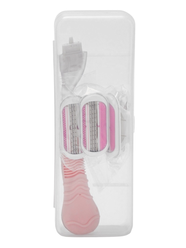 Станок Venus + 4 сменные кассеты цвет розовый