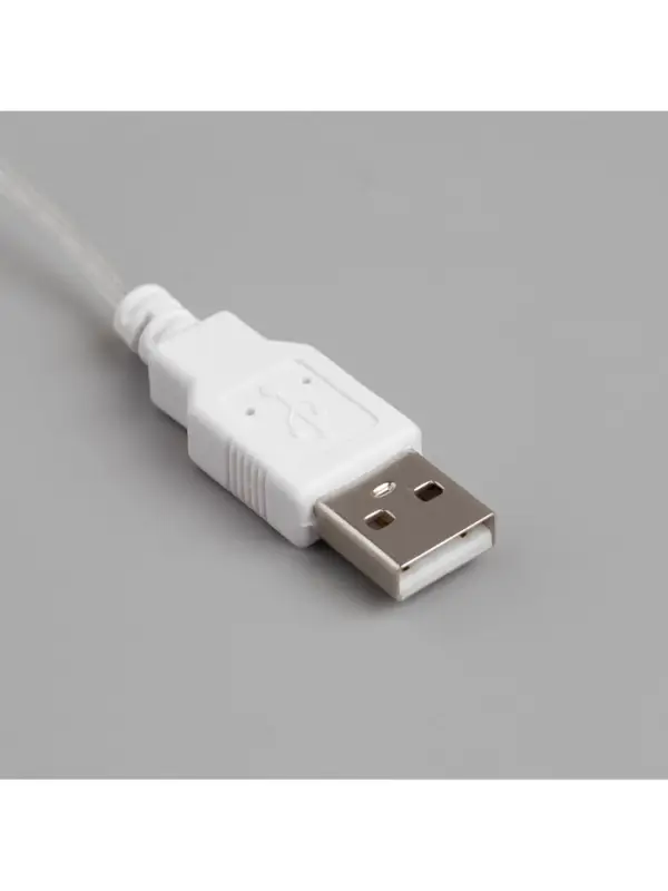 Гирлянда &laquo;Мишура&raquo; 5 м, роса, IP20, серебристая нить, 100 LED, свечение мульти, USB